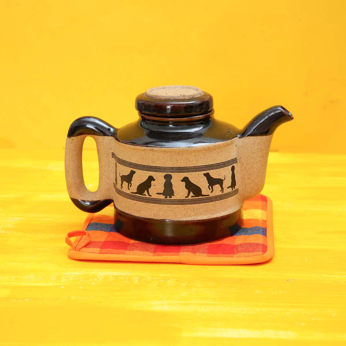 Sun Motif Handloom Pot Holder