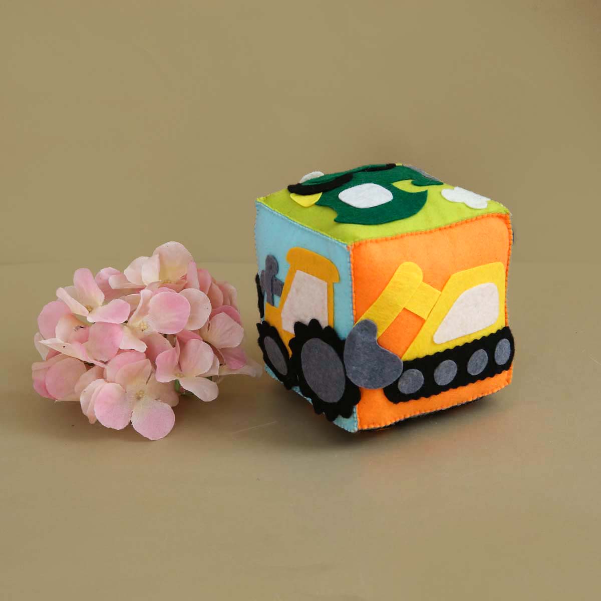Trucks & Trains Baby Cube