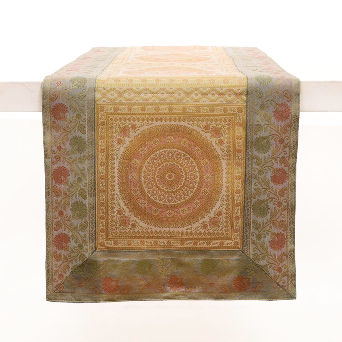 Dove Motif Silk Table Runner