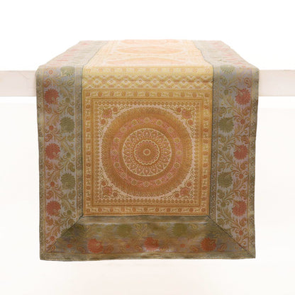 Dove Motif Silk Table Runner