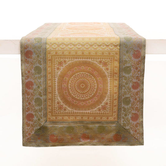 Dove Motif Silk Table Runner