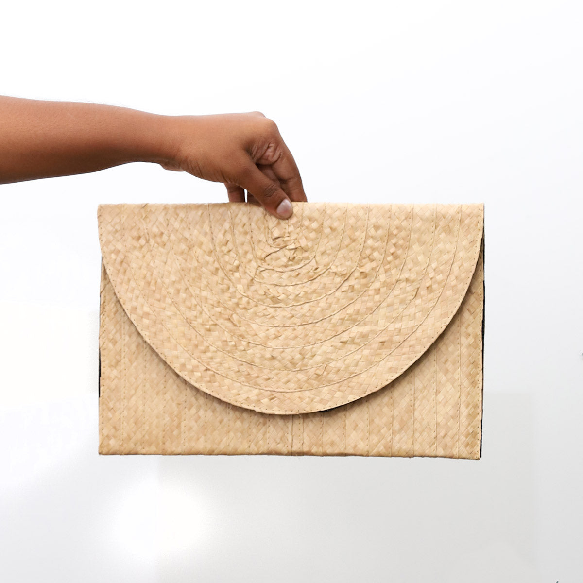 Natural Stone Palmyrah Clutch