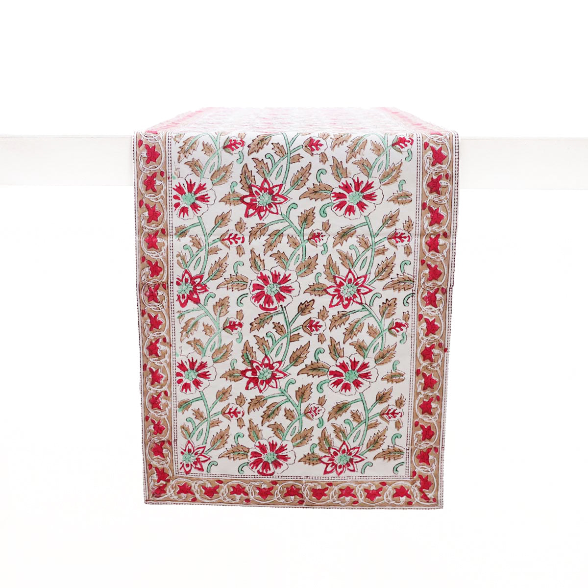 Bloom Block Printed Table Runner