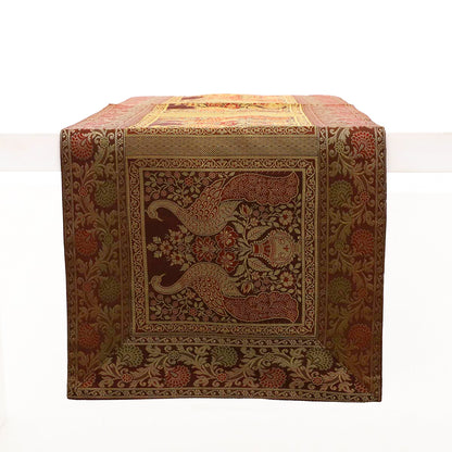 Golden Hues Silk Table Runner