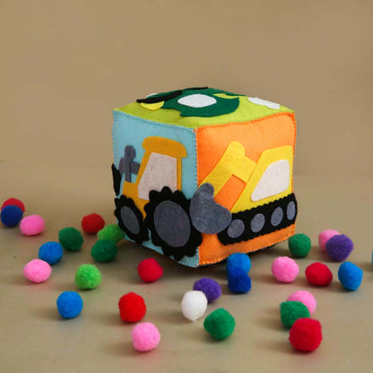 Trucks & Trains Baby Cube