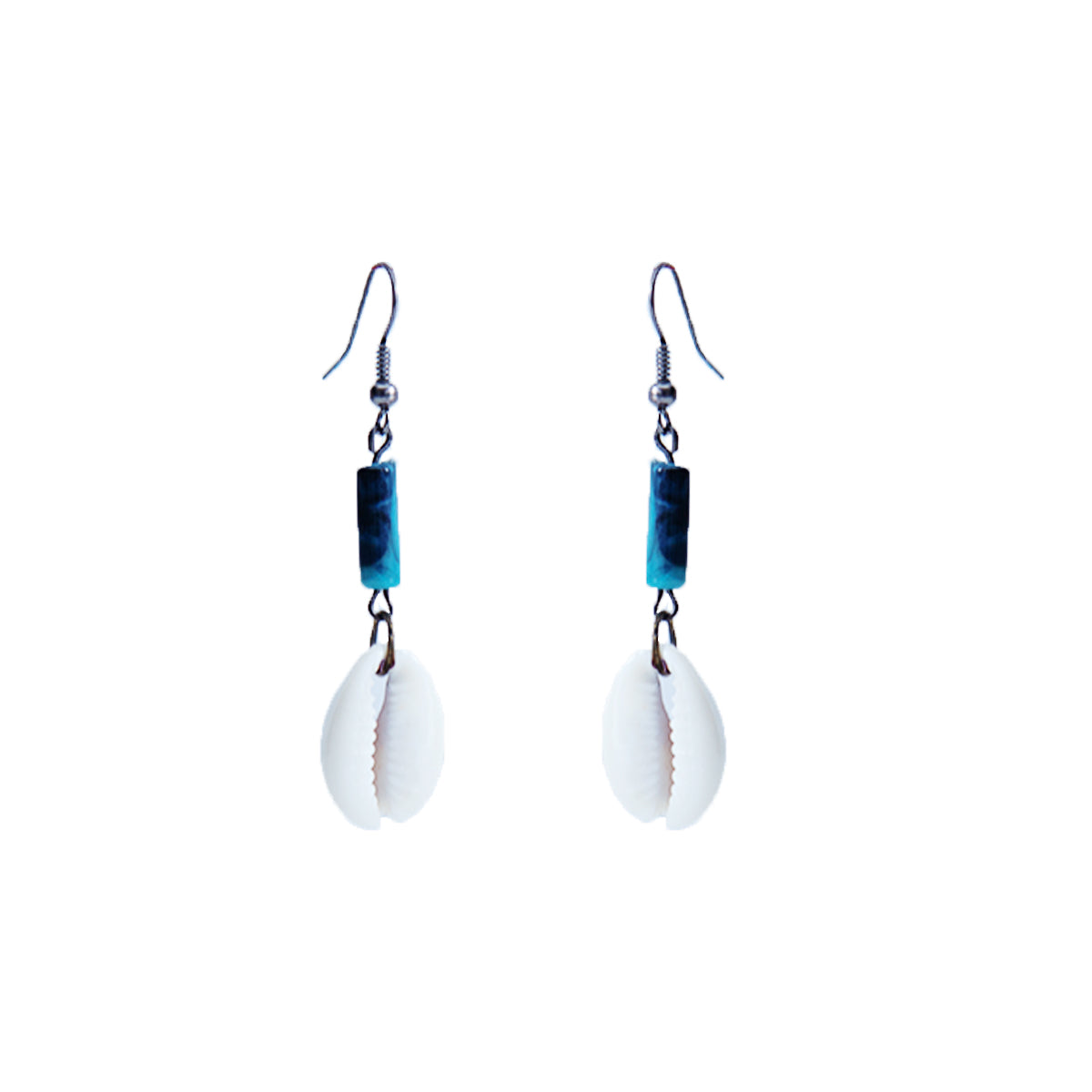 Blue Tones Seashell Earrings