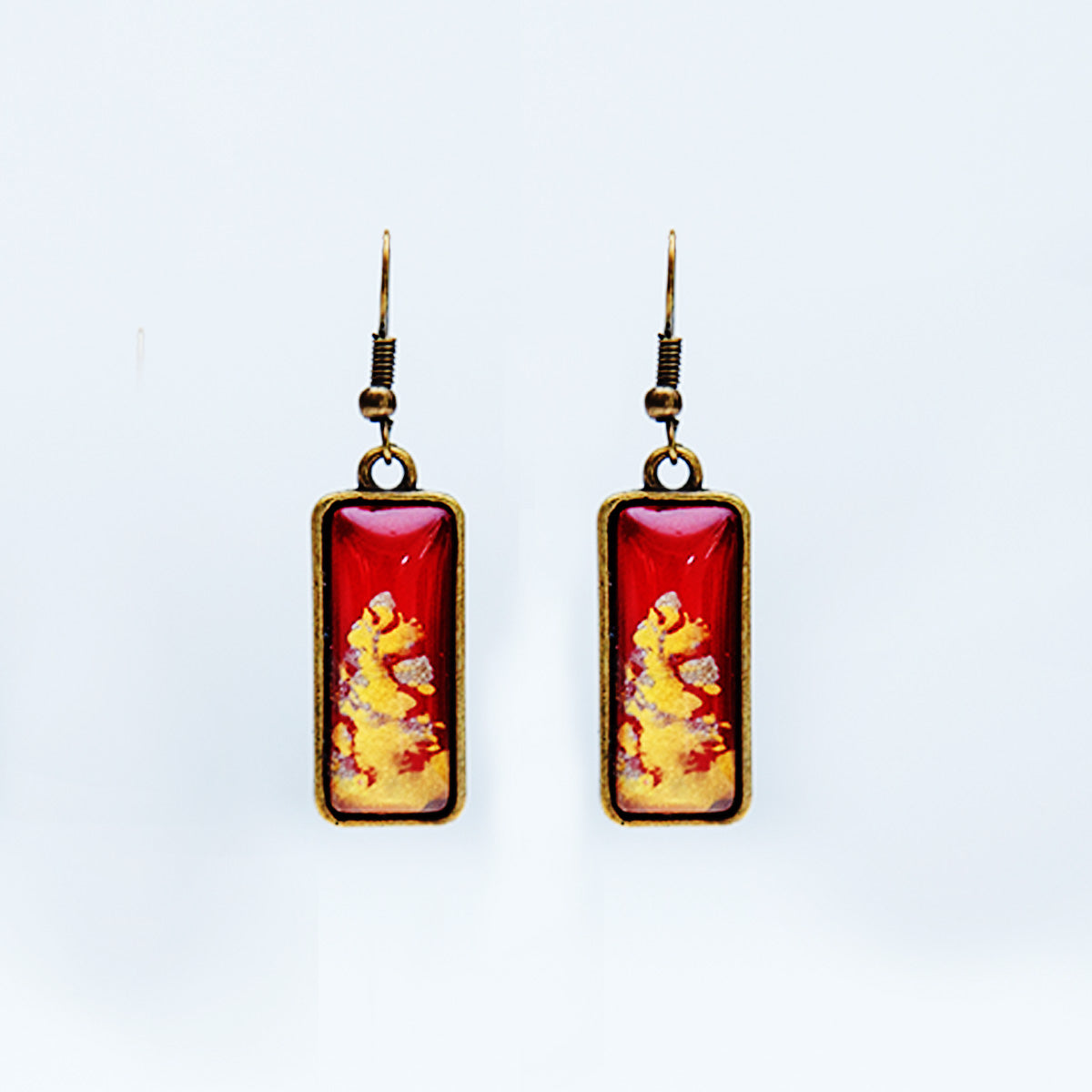 Red Angkor Earrings