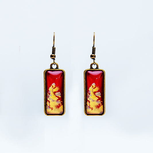 Red Angkor Earrings