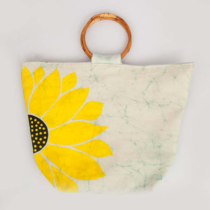 Sunflower Batik Handbag