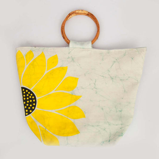 Sunflower Batik Handbag