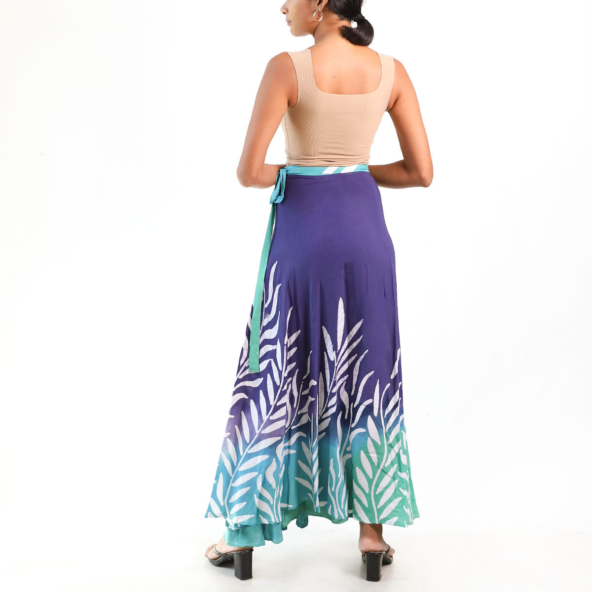 Twilight Leaf Batik Skirt
