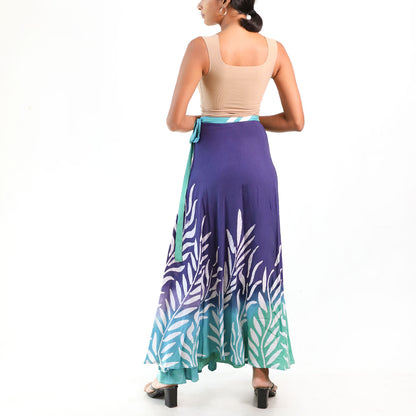 Twilight Leaf Batik Skirt
