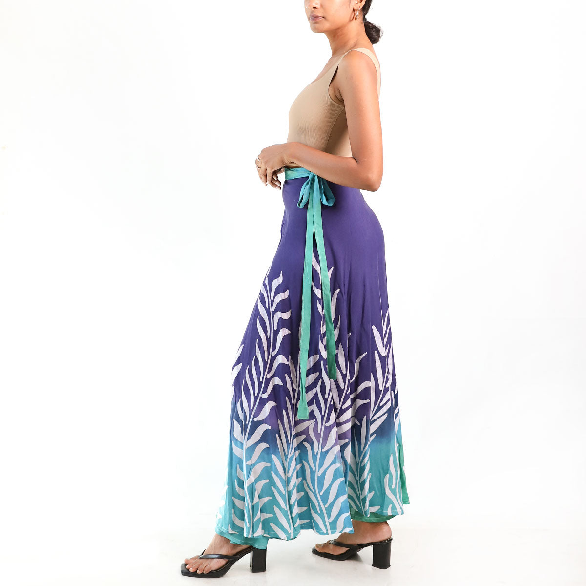 Twilight Leaf Batik Skirt