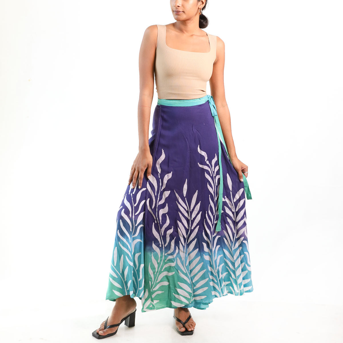 Twilight Leaf Batik Skirt