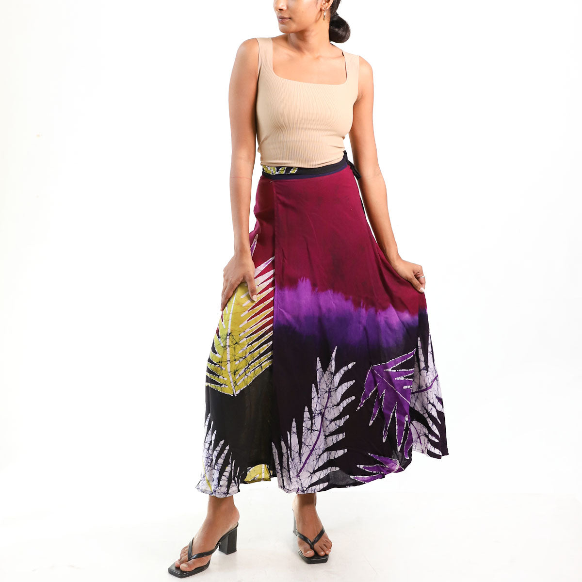 Twilight Bloom Batik Skirt