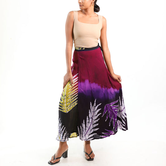 Twilight Bloom Batik Skirt