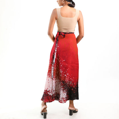 Fiery Storm Batik Skirt