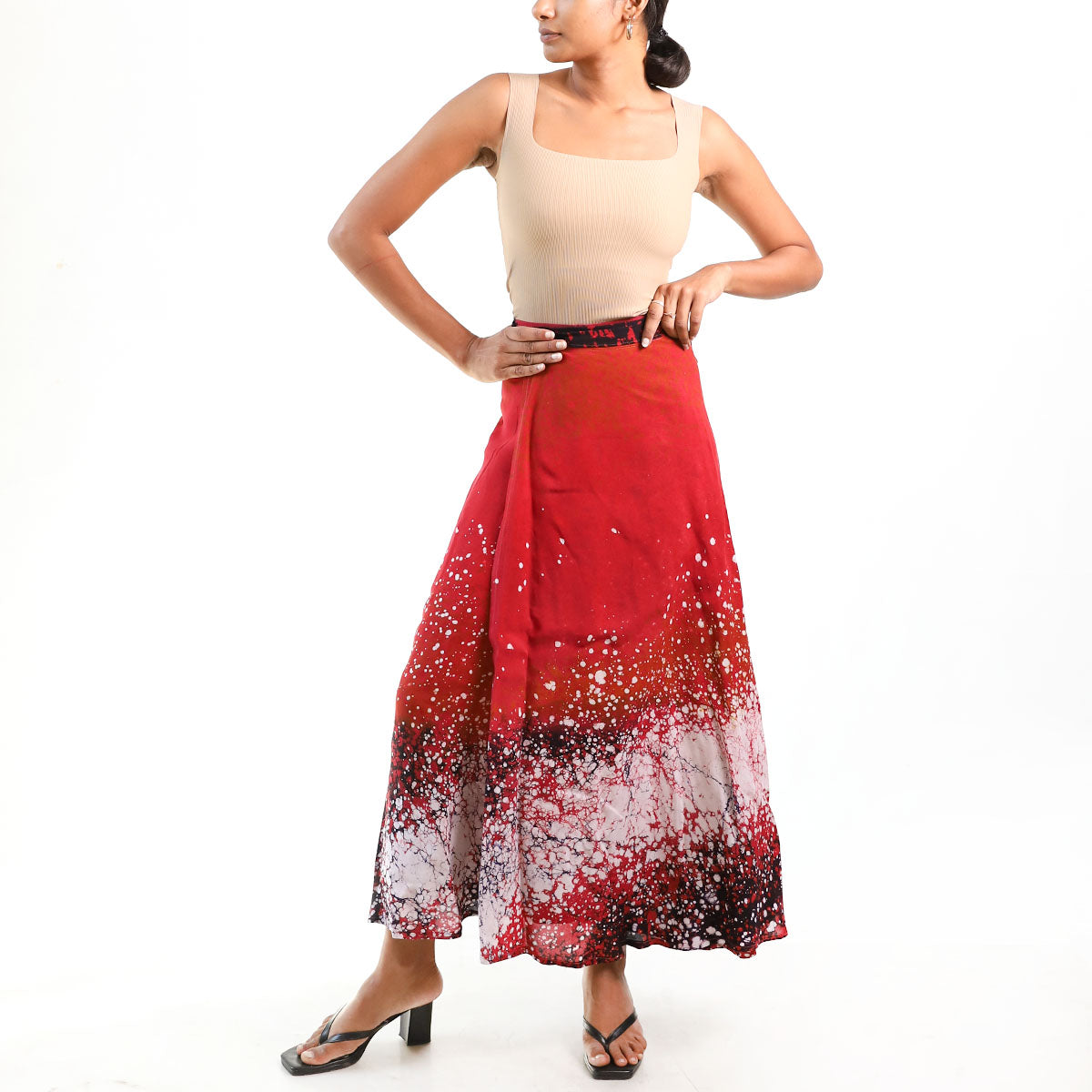 Fiery Storm Batik Skirt