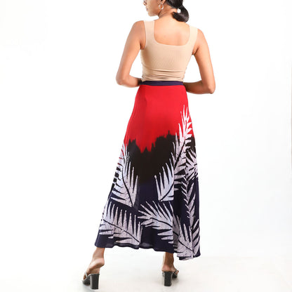 Scarlet Eclipse Batik Skirt