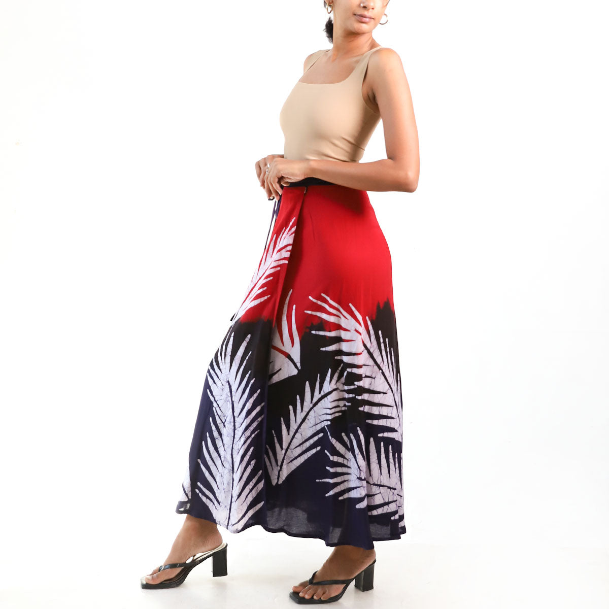 Scarlet Eclipse Batik Skirt