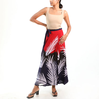 Scarlet Eclipse Batik Skirt