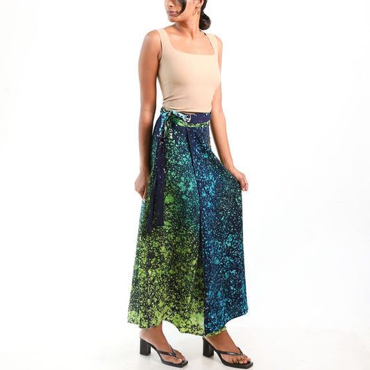 Indigo Mist Batik Skirt