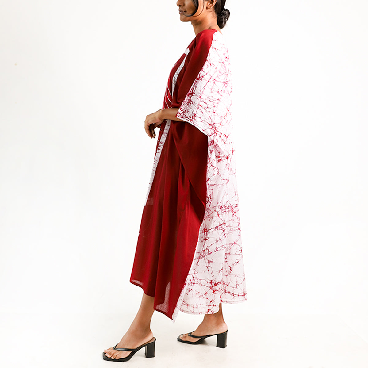 Crimson Tide Batik Kaftan