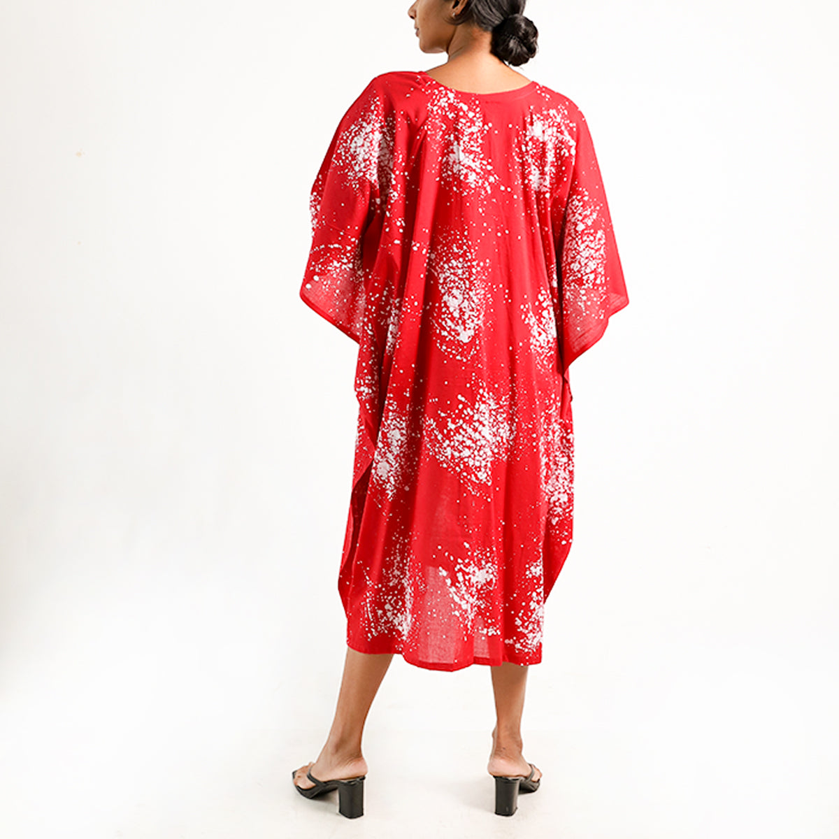 Ruby Glow Batik Kaftan