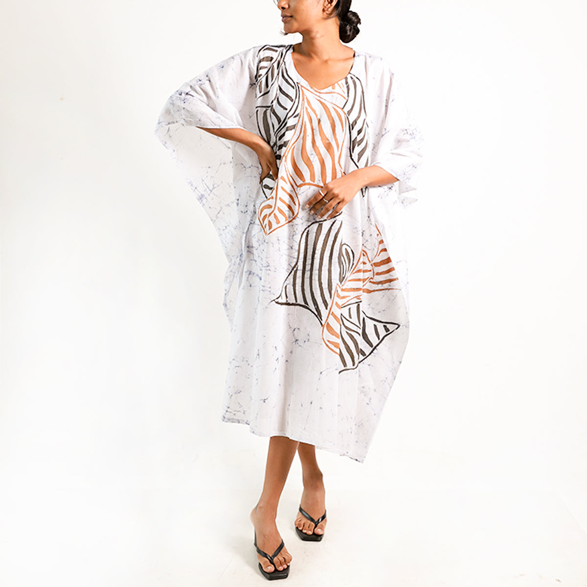 Sand Whisper Batik Kaftan
