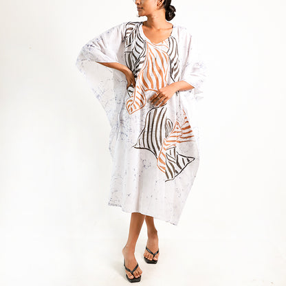 Sand Whisper Batik Kaftan