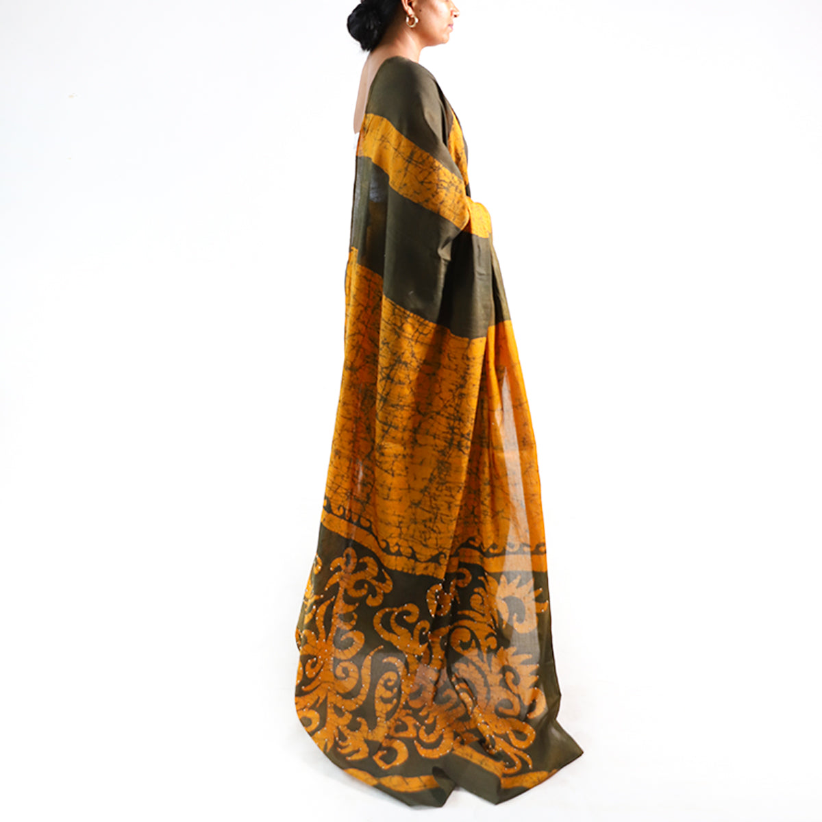 Sunlit Harmony Batik Saree