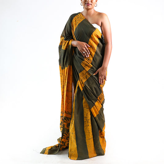 Sunlit Harmony Batik Saree