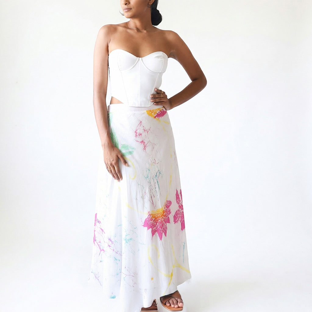 Soft Bloom Batik Skirt