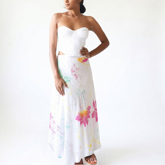 Soft Bloom Batik Skirt
