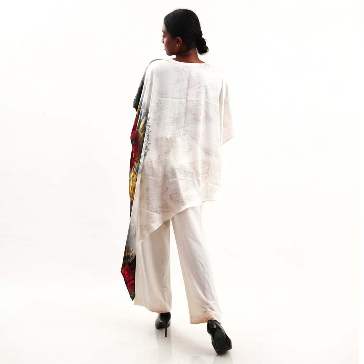 Abstract Silk Batik Top