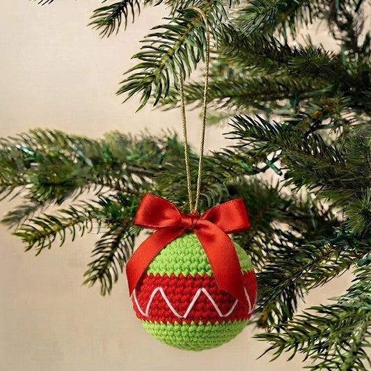 Green Crochet Christmas Bauble