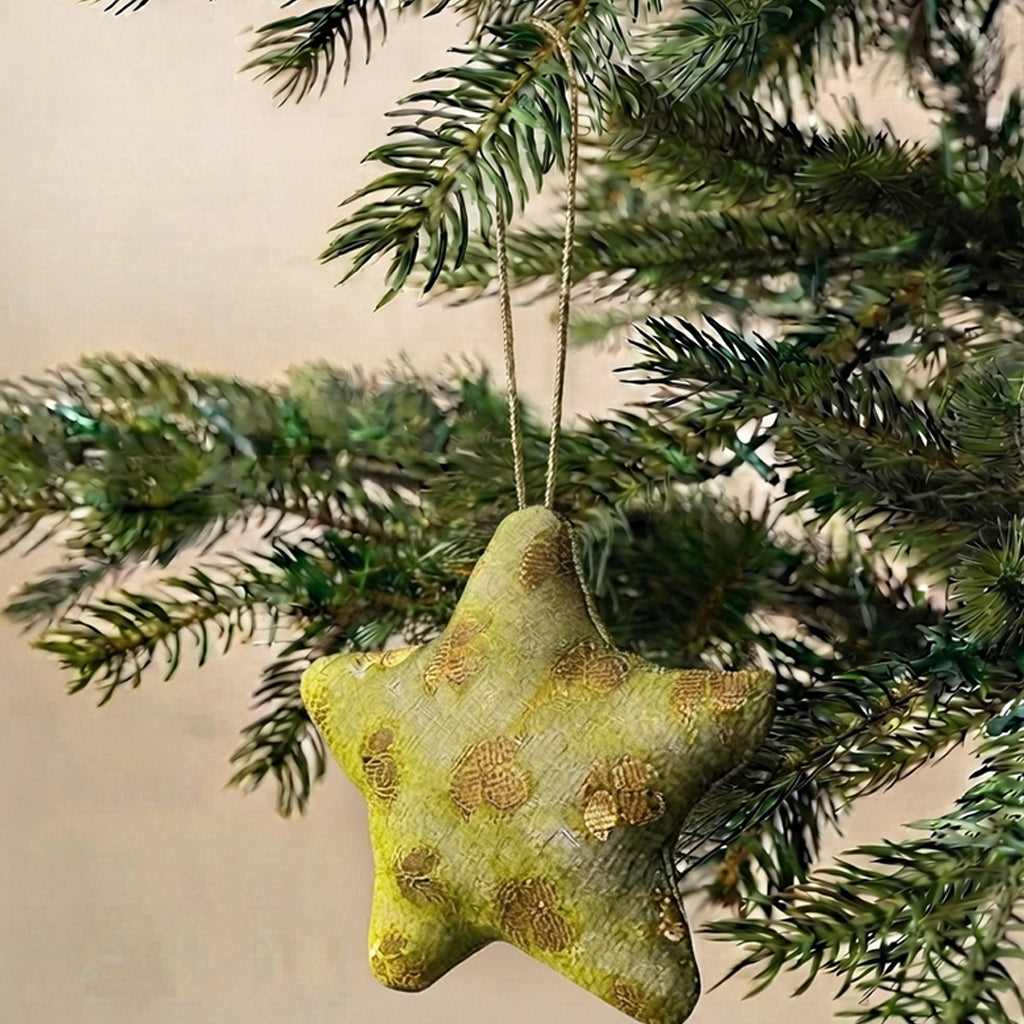 Olive Star Tree Ornament