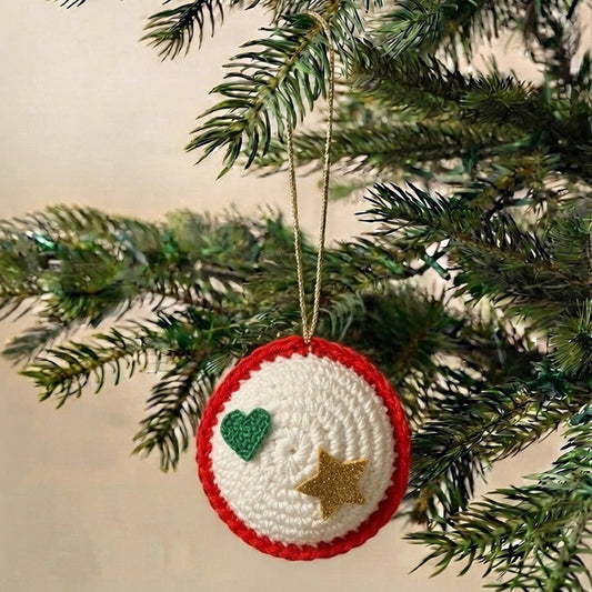 White Crochet Bauble Ornament