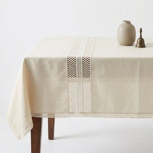Heritage White Lace Tablecloth
