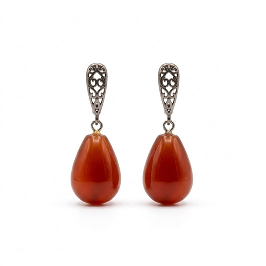 Crimson Glow Earrings