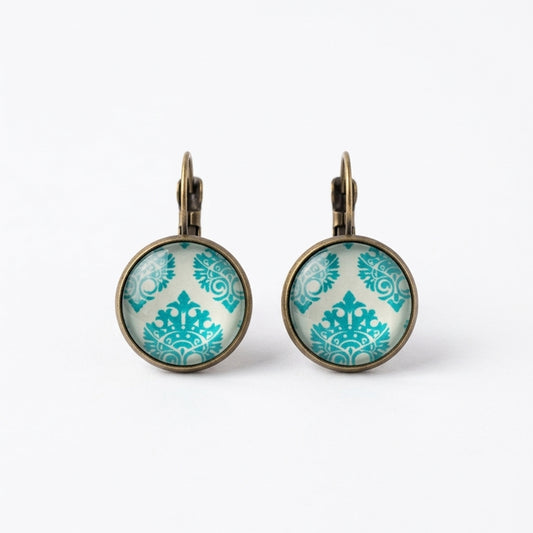 Turquoise Motif Earrings