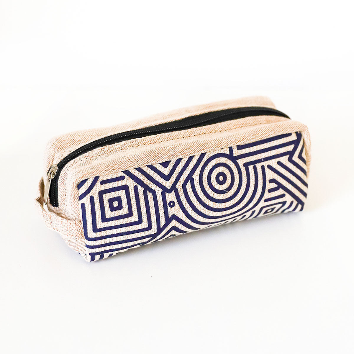 Navy Canvas Pencil Case