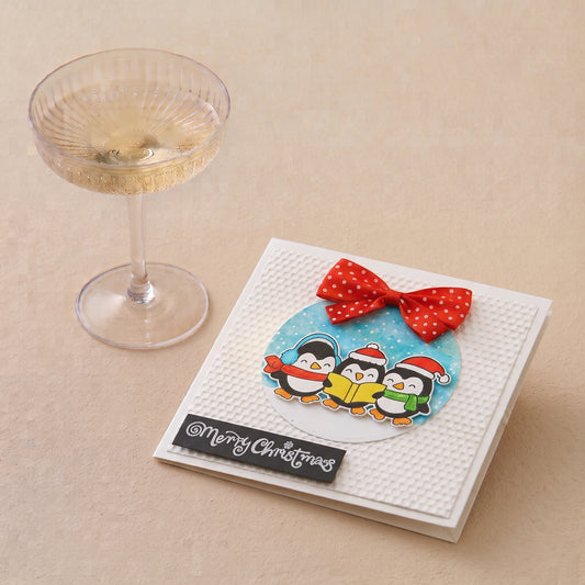 Caroling Penguins Card