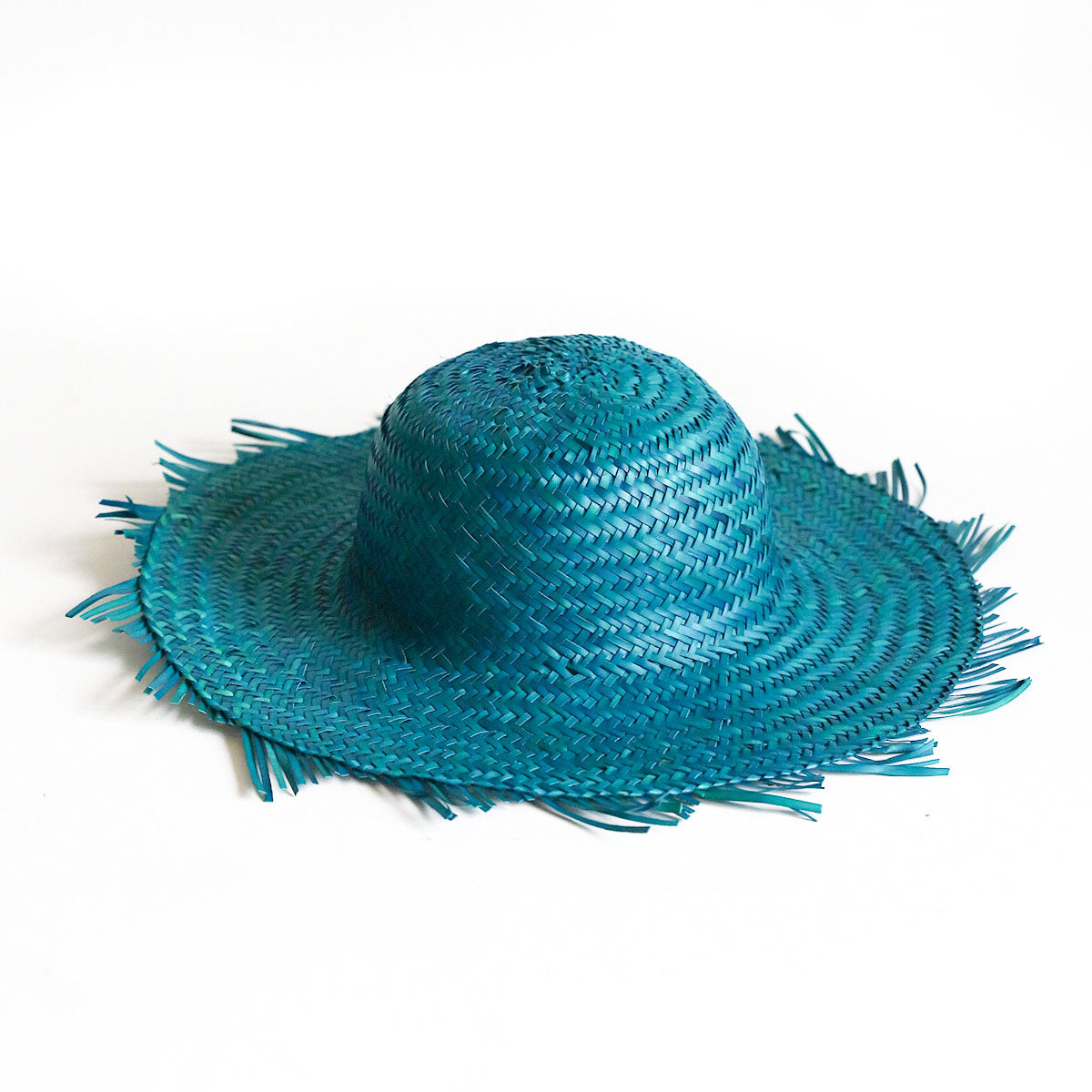 Ocean Breeze Blue Palmyrah Hat