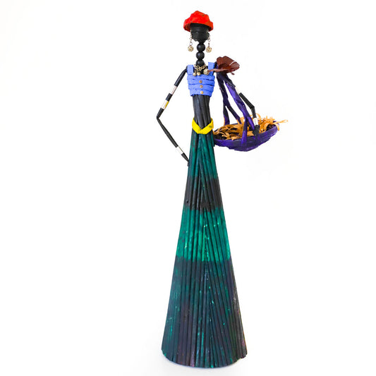 Emerald Glow Paper Figurine