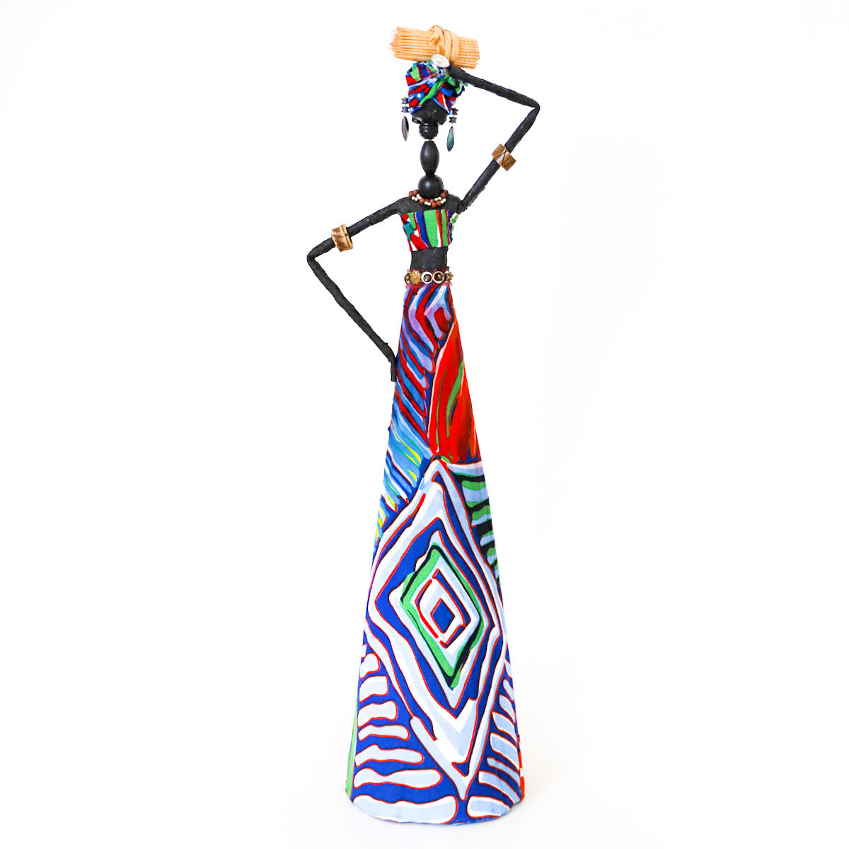 Purple Abstract Paper Figurine