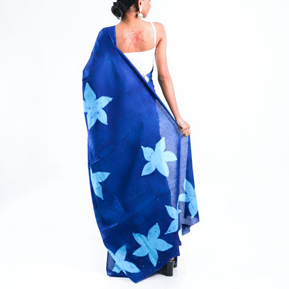 Starry Night Batik Saree