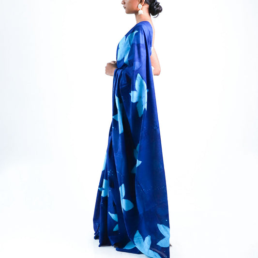Starry Night Batik Saree