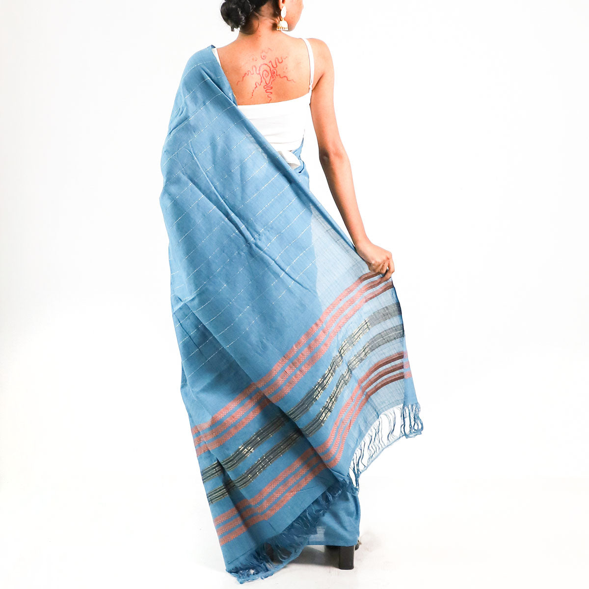 Azure Handloom Saree