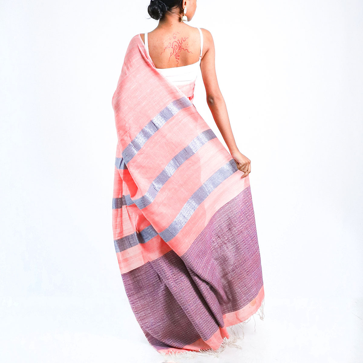 Pink Skies Handloom Saree